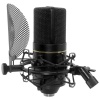 MXL Microphones 01 0121 770 Complete Bundle Condenser Kayıt Mikrofon Seti (Siyah) | Kondenser Mikrofon + Shockmount + Pop Filtre Seti + XLR 6m Kablo Set